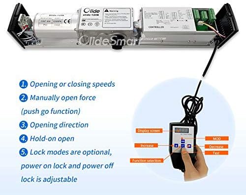 Ada Door Opener Handicapped Touch Free Sensor Open Door Operator with 2pcs Square 4.5'' Wireless Wave Sensor Switches 512N and 1PCS Fail Security 395lbs Electric Lock…