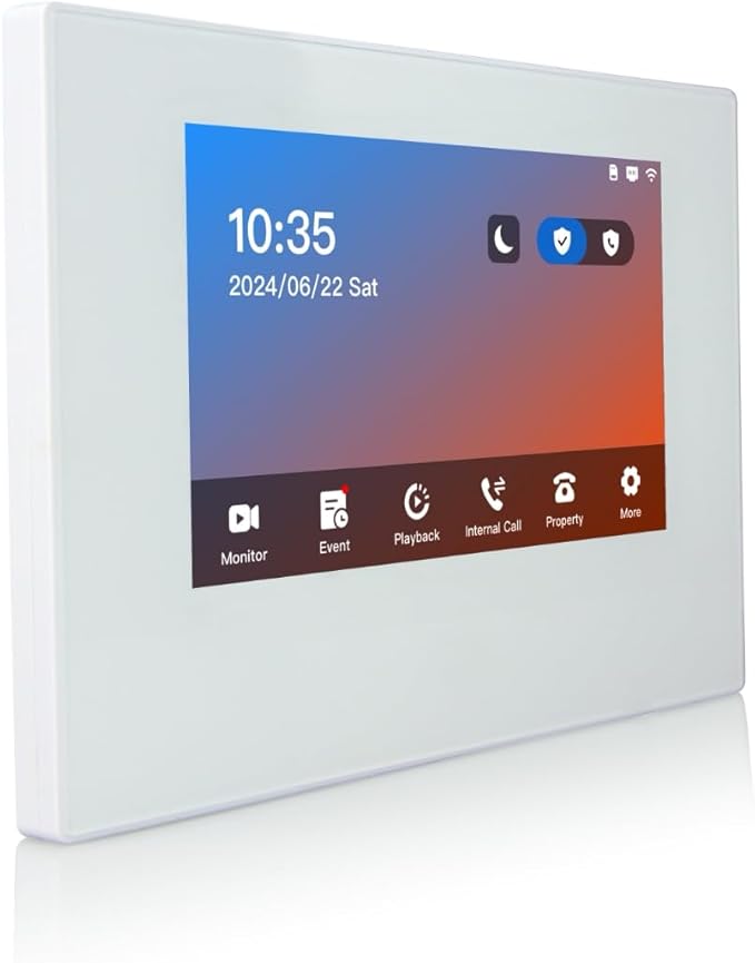GBF Smart Video Door Phone & Doorbell Intercom System Kit,1080P HD, Smart Keypad, One 7" Touch Monitor (One 3rd gen IP Door Station PL963PMBL-POE and one Upgraded IP Indoor Monitor MR930)