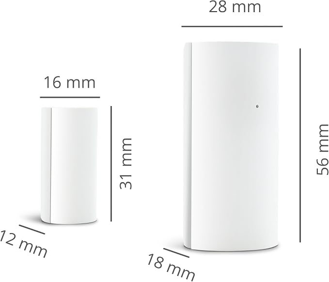 Metronic Zigbee Opening Detector Adhesive Mount Compatible with Home Stay App, Low Energy Consumption, Wi-Fi Connectivity, Penetration and Light Sensor - 495720