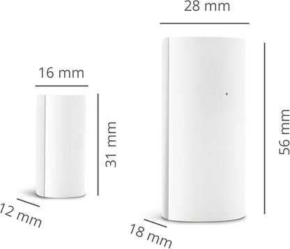 Metronic Zigbee Opening Detector Adhesive Mount Compatible with Home Stay App, Low Energy Consumption, Wi-Fi Connectivity, Penetration and Light Sensor - 495720