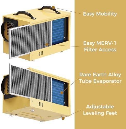 ALORAIR 120 Pints Energy Star Crawlspace Dehumidifier, Sentinel HD55S Gold
