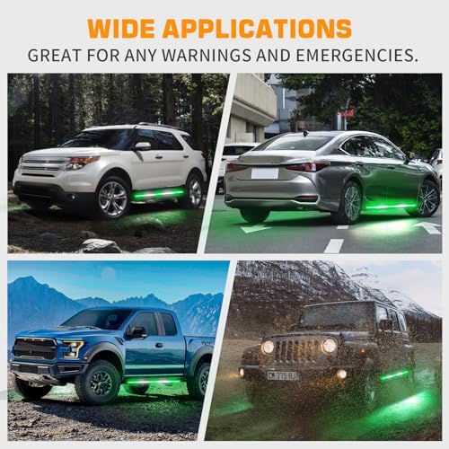 XRIDONSEN 2X 60 inch Running Board Emergency Lights 720 LED Strobe Lights