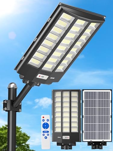 Ofuray Solar Street Lights Outdoor,Of-12000W Commercial Parking Lot Light