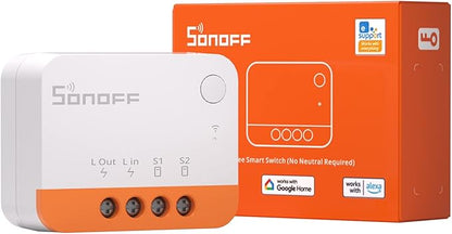 SONOFF Zigbee Smart Switch, No Neutral Conductor Required, Compatible with Alexa & Google Home, Requires Zigbee Gateway