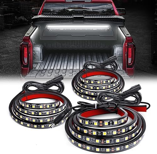 GOOACC Truck Bed Light Strip 3PCS 60" 270 LEDs White Lighting