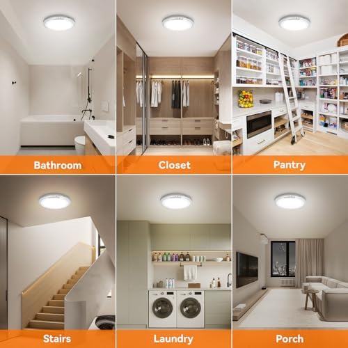 Rechargeable Ceiling Light with Remote, 10000mAh, 1 Pack