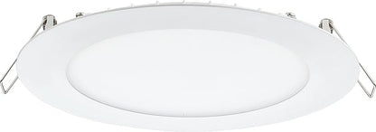 Juno LED Recessed Lights 6 Inch Round Wafer Downlight, 5-in-1 Switchable White Color Temperature, 120 Volts, 6-Inch Ultra-Thin Flat Trim, Matte White (WF6 SWW5 90CRI MW M6)