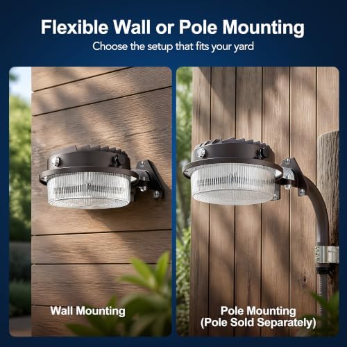 LED Barn Light 50W Outdoor Dusk to Dawn Yard Lighting Aluminum 5000K 2Pack