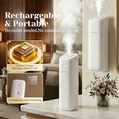 Waterless Essential Oil Diffuser (M60) with 3x120ml Oil