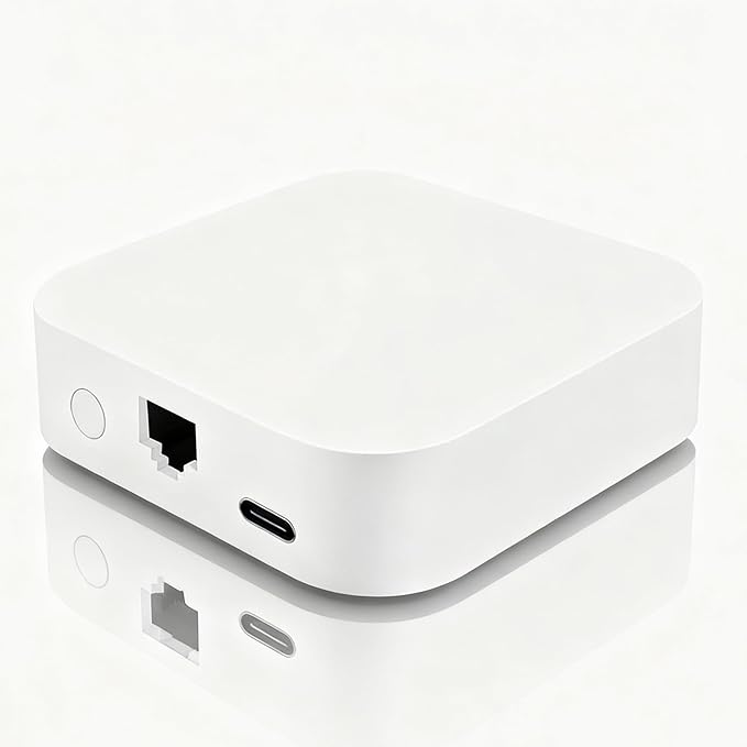 Tuya Zigbee 3.0 Wired Hub, PoE Gateway for Tuya Zigbee Devices, 2.4Ghz WiFi Only, Smart Home Bridge, Compatible with Alexa and Google Home Assistant, Work with Tuya Smart/Smart Life App