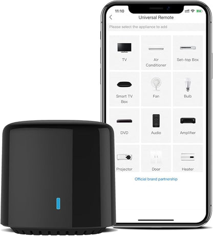 RM4C Mini Wi-Fi IR Blaster Universal Intelligent Remote Control Voice Control with Google Home and Alexa Smart Home HUB App Broadlink. (Only 2.4 GHz Wi-Fi).
