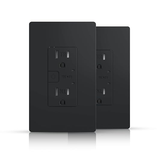 TOPELER 15A Smart Wall Outlets with Individual Control for Alexa & Google