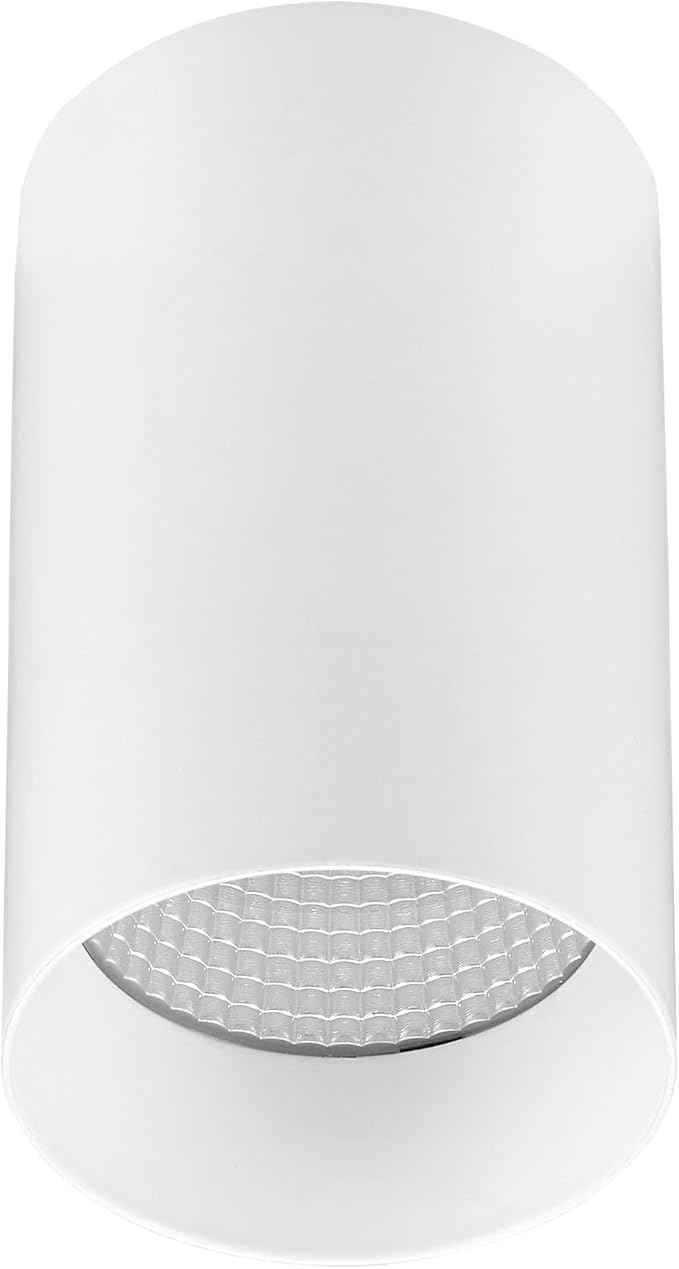 Maxxima 3 in. LED Cylinder Downlight, Recessed Ceiling Spot Light, 1000 Lumens, 5 CCT Selectable 2700K/3000K/3500K/4000K/5000K, Dimmable, White, 90 CRI, IC Rated, Canless, J-Box Included