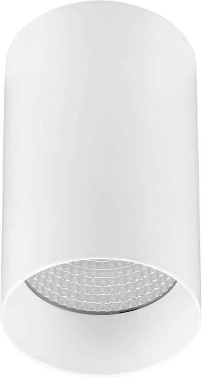 Maxxima 3 in. LED Cylinder Downlight, Recessed Ceiling Spot Light, 1000 Lumens, 5 CCT Selectable 2700K/3000K/3500K/4000K/5000K, Dimmable, White, 90 CRI, IC Rated, Canless, J-Box Included