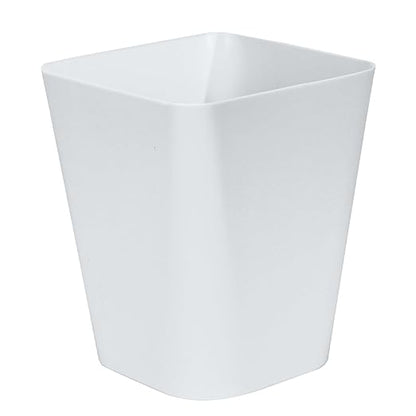 Trash Can - Small Waste basketbin - 1.8 Gallon- for Office,Home,Bathroom,Kitchen - White