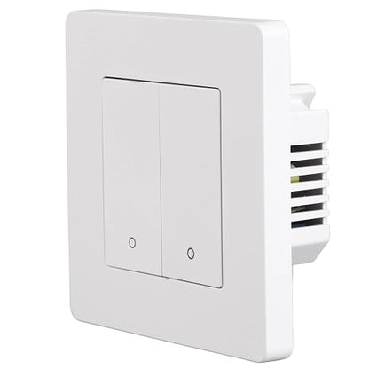 Fafeicy Smart Light Switch for Zigbee 2 Gang, Timing Dimming Scene Panel