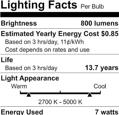 WiZ Connected Clear 60W A19 Tunable White Filament LED Smart Bulb - Pack of 6 - E26 - Indoor - Wi-Fi - Voice/App Control + Motion Activation - Matter Compatible