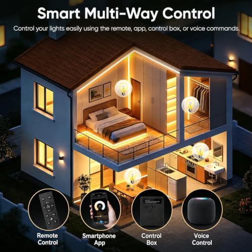 V4light Smart COB LED Strip Light 16.4ft 24V 2700K-6500K Tunable White