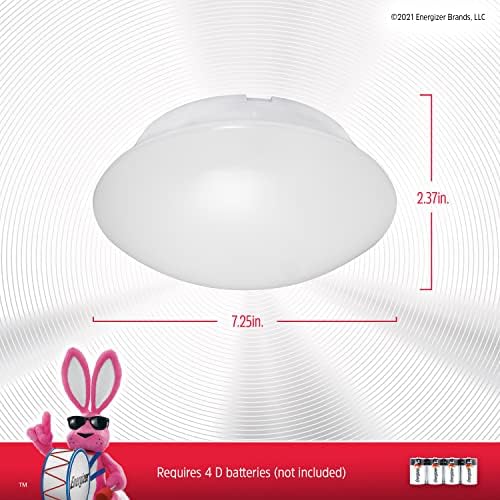 Energizer Motion Sensor Ceiling Light, Battery Operated, 300 Lumens