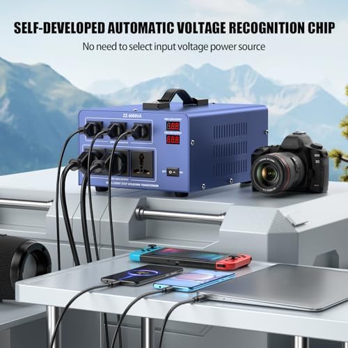 6000W Voltage Converter Transformer, 110V/120V to 220V/240V Step Up Down