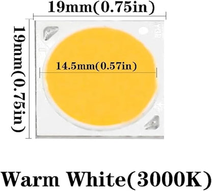1pcs High Power 80W 37.5V Led COB LED Bulbs Chip Small Size High Density Chip Lamp Smart IC Chip for DIY Warm White(Warm White)