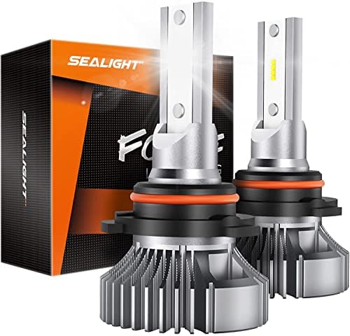 SEALIGHT H10 9145 LED Fog Light Bulbs, 400% Brightness 6000K Diamond White 9140 Fog Lights Led Bulb, Strong Penetration, Plug and Play, DRL Fog Bulb Replacement for Cars, IP67 Waterproof, Pack of 2