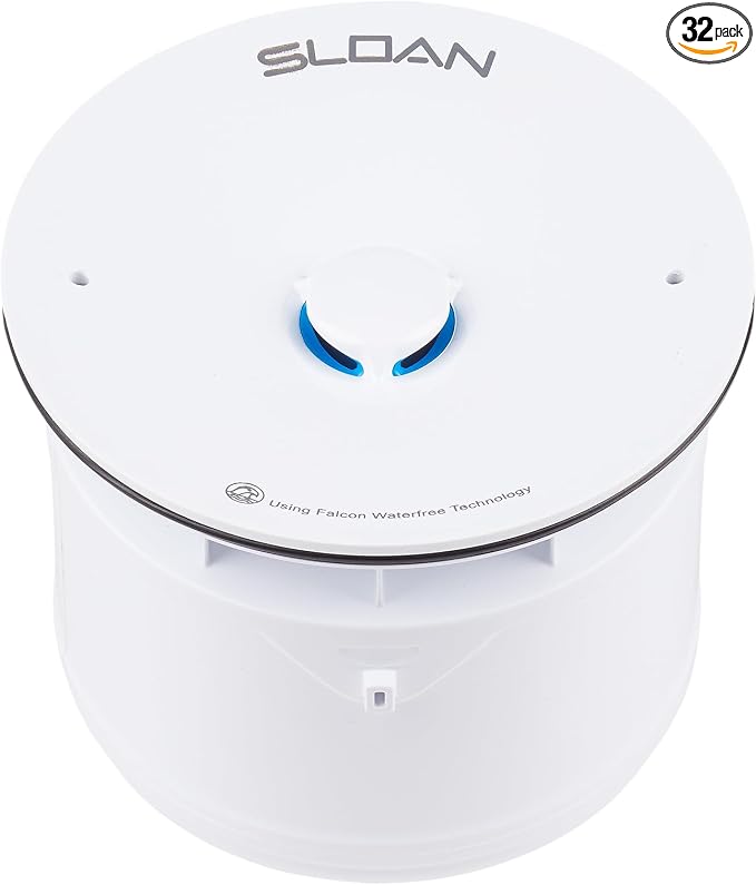 Sloan WES-150 Hybrid Cartridge for Waterfree Urinals (32 Pack), White | Waterfree urinal cartridge, Includes Cartridge, Wrench Key, Disposal Bag and Blue Sealant, Urinal, Genuine OEM part 1001555