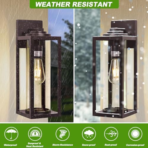 FILIYANO 16in Large Outdoor Wall Lights for House, Oil Rubbed Bronze,2 Pack