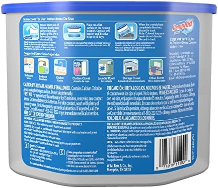DampRid Fresh Scent Disposable Moisture Absorber, 10.5 oz., 3 Pack - Attracts & Traps Excess Moisture, Eliminates Musty Odors, Creates Fresher, Cleaner Air, White