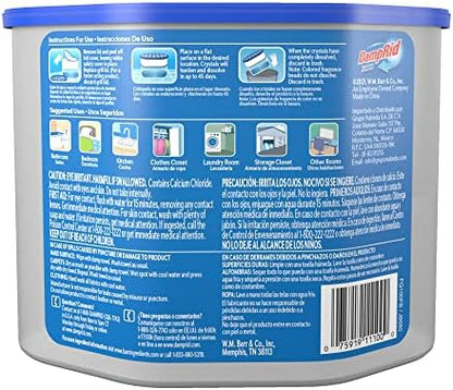 DampRid Fresh Scent Disposable Moisture Absorber, 10.5 oz., 3 Pack - Attracts & Traps Excess Moisture, Eliminates Musty Odors, Creates Fresher, Cleaner Air, White