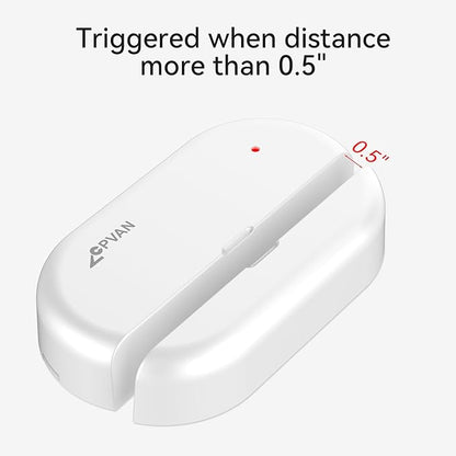 CPVAN Accessory - Door/Window Contact Sensor - Only for Hosts as CP2, CP2W, CP9 - Connected with The Host via 433.92MHz,White