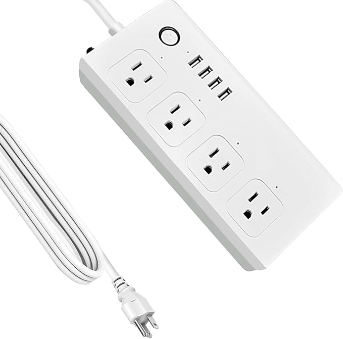 XENON ZigBee Power Strips, Voice/APP/Timer, 4 Individually Controlled Outlets, Compatible with Alexa Google Home, Need ZigBee Gateway Hub