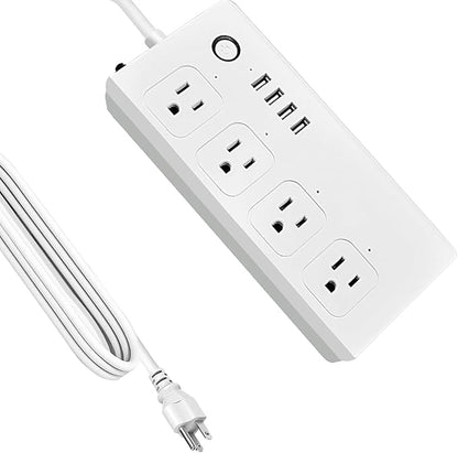 XENON ZigBee Power Strips, Voice/APP/Timer, 4 Individually Controlled Outlets, Compatible with Alexa Google Home, Need ZigBee Gateway Hub