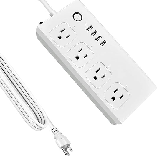 XENON ZigBee Power Strips, Voice/APP/Timer, 4 Individually Controlled Outlets, Compatible with Alexa Google Home, Need ZigBee Gateway Hub