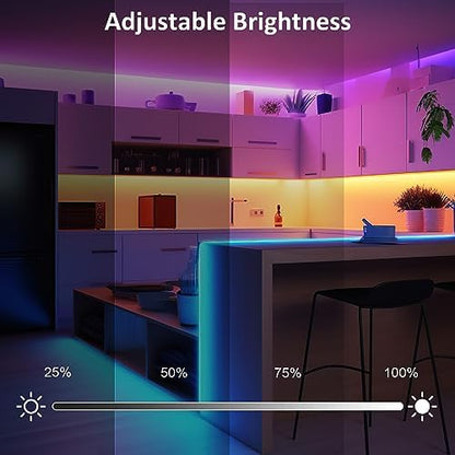 LAFULIT 10 PCS RGB Under Cabinet Lights with App and Remote Control