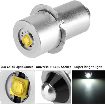 LED Ugrade Bulb Compatible for Maglite Flashlight 2 Cell C/D