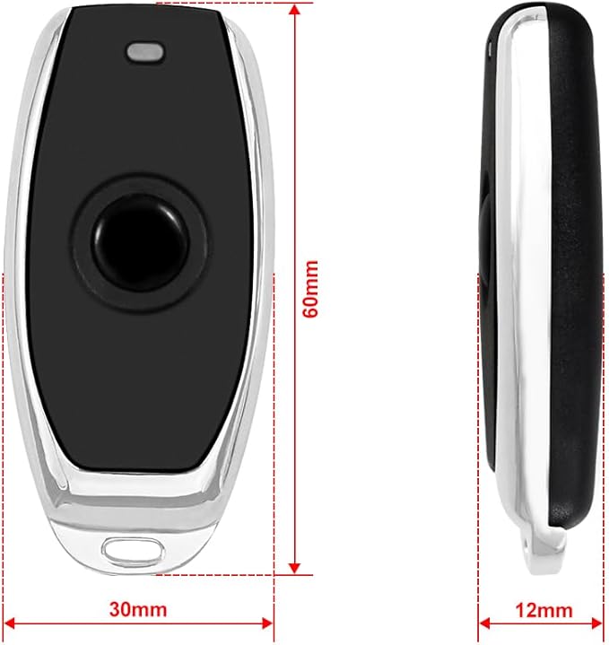 One-Touch RF Wireless Door Opener Remote Control Transmitter 433MHz Remote Control Black for XYBkey (Without Receiver)