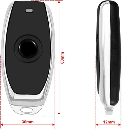 One-Touch RF Wireless Door Opener Remote Control Transmitter 433MHz Remote Control Black for XYBkey (Without Receiver)