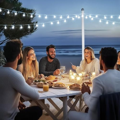 JMEXSUSS Connectable 100 LED Globe White String Lights Indoor for Bedroom