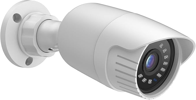 4MP PoE IP Turret Bullet Camera with, IP Security Camera Outdoor Indoor Wired, Night Vision 65ft, Human Motion Detection, Waterproof IP66, 2.8mm Lens, 24/7 Recording