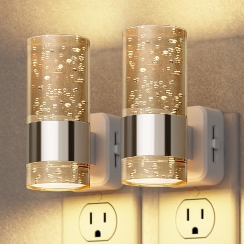 Briignite Night Light, 2 Pack Dimmable Night Lights Plug into Wall