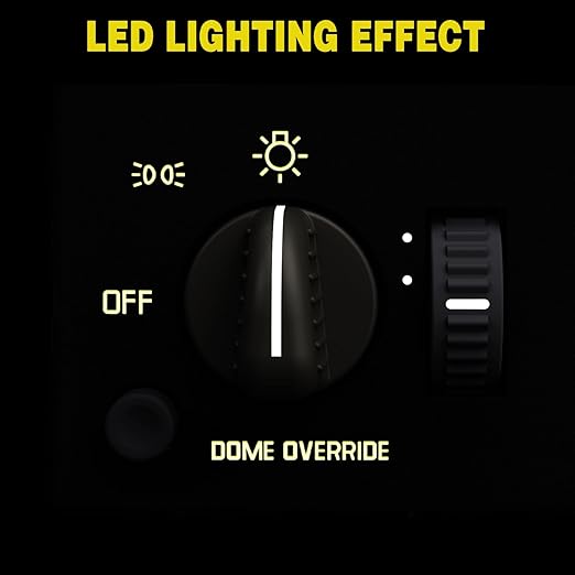 Nilight Headlight Dimmer Switch Compatible with 1995 1996 1997 1998 1999 Chevy Silverado 1500 Tahoe Astro GMC Yukon 2000 Cadillac Escalade Yellowish LED Light