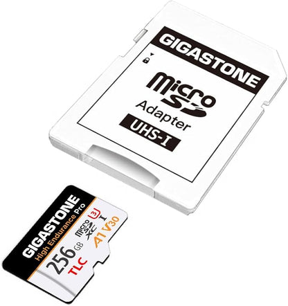 【5 Yrs Free Data Recovery】【Dash Cam】 GIGASTONE 256GB Micro SD Card, TLC High Endurance Pro, Speed Up to 100MB/s, Compatible with REDTIGER Rove VIOFO VANTRUE PRUVEEO ARIFAYZ, MicroSDXC UHS-I A1 V30 U3