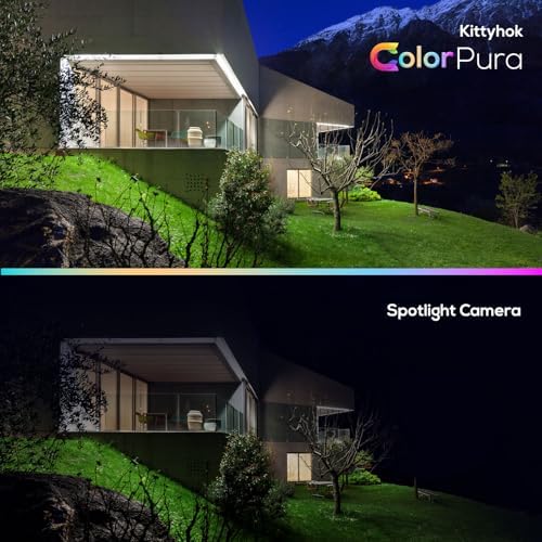 Kittyhok Solar Wireless Security Camera System, 2K PTZ ColorPura Camera