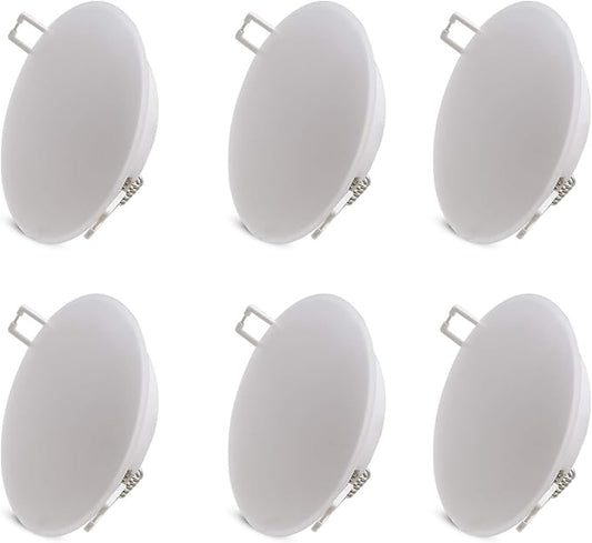 12 Volt LED Recessed Ceiling Light, 3-Inch Puck Light, Dimmable 4W 3500K Warm White, 6 Pack Flush Mount Interior for RV Boat Trailer Camper Motorhome Truck Yacht Van