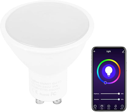 Garosa Smart Light Bulbs, 5W Bluetooth LED Bulbs, Color Changing,Smart Home for Decorating Living Home (ZigBee Type)