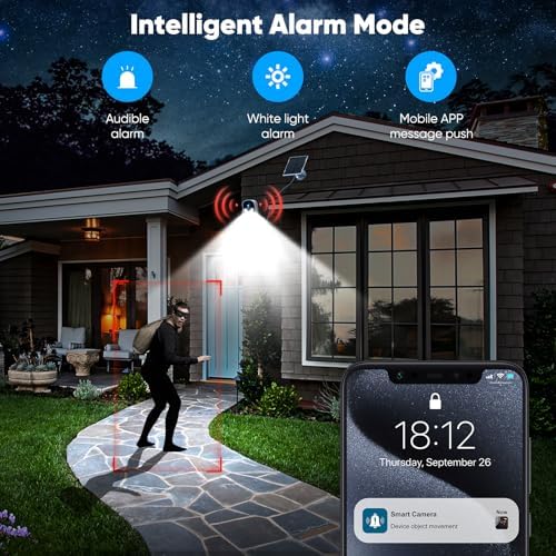 Poyasilon 2-Pack Solar Security Cameras Wireless Outdoor,2K Solar Camera Wireless for Home Color Night Vision Two-Way Talk Two Spotlights,Cloud/SD Only 2.4GHz WiFi