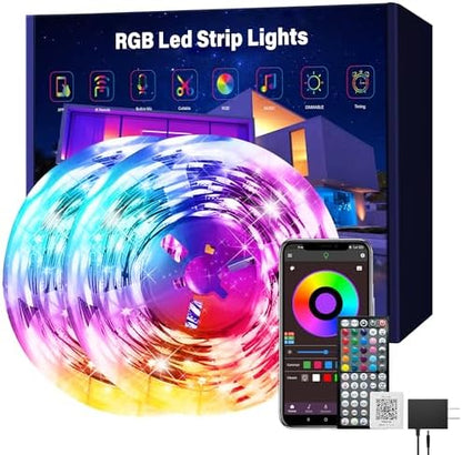 Ledagic Led Lights for Bedroom 200 ft (2 Rolls of 100ft) Led Lights