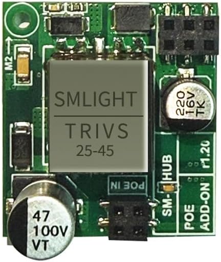 SMLIGHT SMHUB Zigbee Smart Home Integrated Device Controller Coordinator Matter Bridge Triple in One with PoE,Universal Gateway for Home Assistant/Zigbee2MQTT/ZHA (POE)