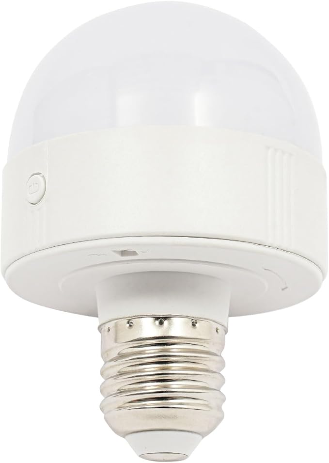 Rechargeable Light Bulb with with Controller and Timer, 3 RGB Colors RGB, Dimmable Battery-Operated Bulb, E26 E27 Universal Screw Mouth, Suitable for Parties Clubs Bars